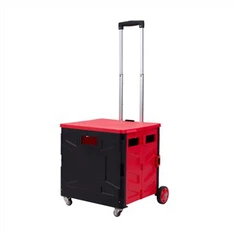 Einkaufswagen aus Kunststoff mit Rädern