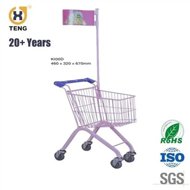 Einkaufswagen in Kindergröße